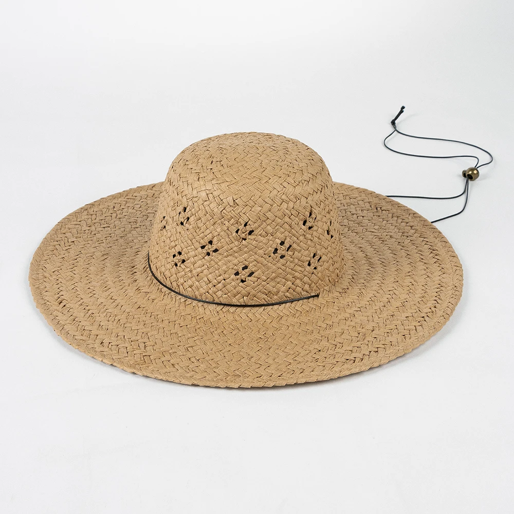 The new fashion casual handwoven hollow flower big eaves straw hat with tie rope women outdoor travel sun protection hat
The new fashion casual handwoven hollow flower big eaves straw hat with tie rope women outdoor travel sun protection hat