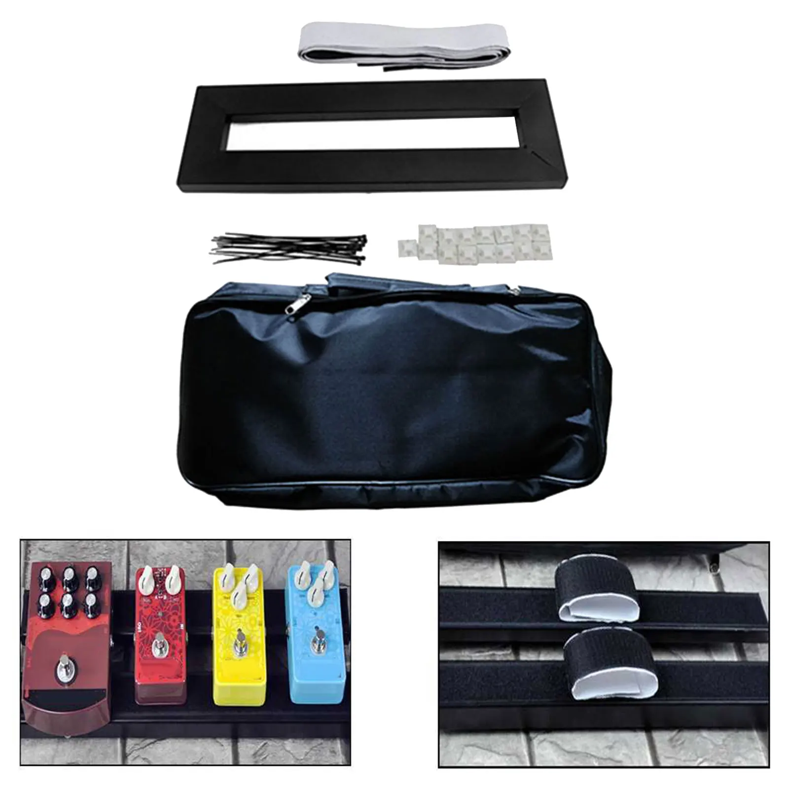 Electric Effect Pedal Board Multifunction with Carry Bag, Sticky, Cable Ties for Guitar Bass Musical Instrument Luthier Supplies
Electric Effect Pedal Board Multifunction with Carry Bag, Sticky, Cable Ties for Guitar Bass Musical Instrument Luthier Supplies