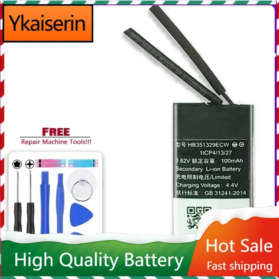 HB351329ECW 100mAh Watch Battery for Huawei Band 3 Pro for Honor Glory Bracelet 5 Wristband Portable Batteries Warranty
HB351329ECW 100mAh Watch Battery for Huawei Band 3 Pro for Honor Glory Bracelet 5 Wristband Portable Batteries Warranty