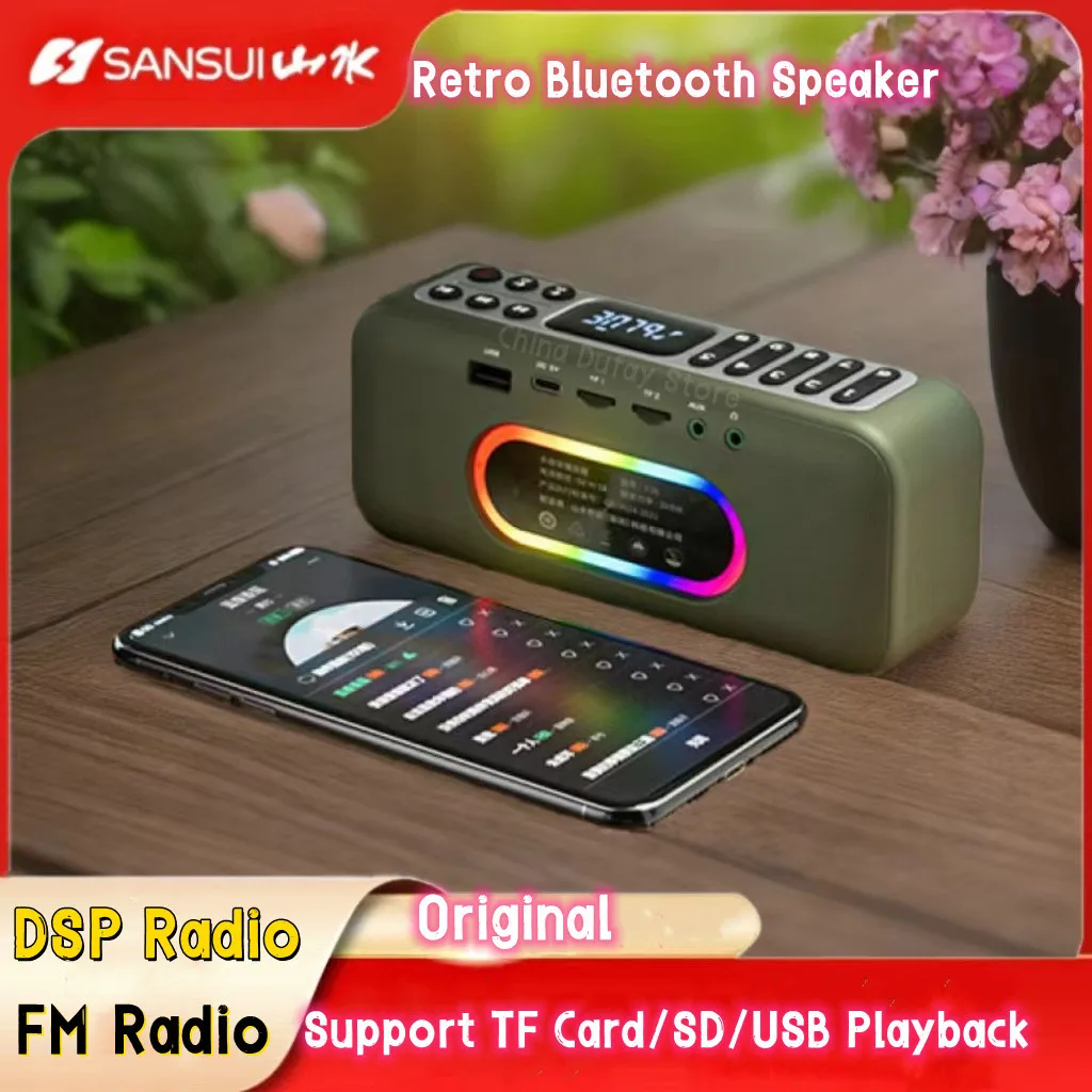 Портативная стерео-Колонка Caixa De Som SANSUI F36 с басами, Bluetooth-динамик, винтажный Bluetooth-динамик, TF-карта, FM-разъем, музыкальный плеер Walkman
Портативная стерео-Колонка Caixa De Som SANSUI F36 с басами, Bluetooth-динамик, винтажный Bluetooth-динамик, TF-карта, FM-разъем, музыкальный плеер Walkman