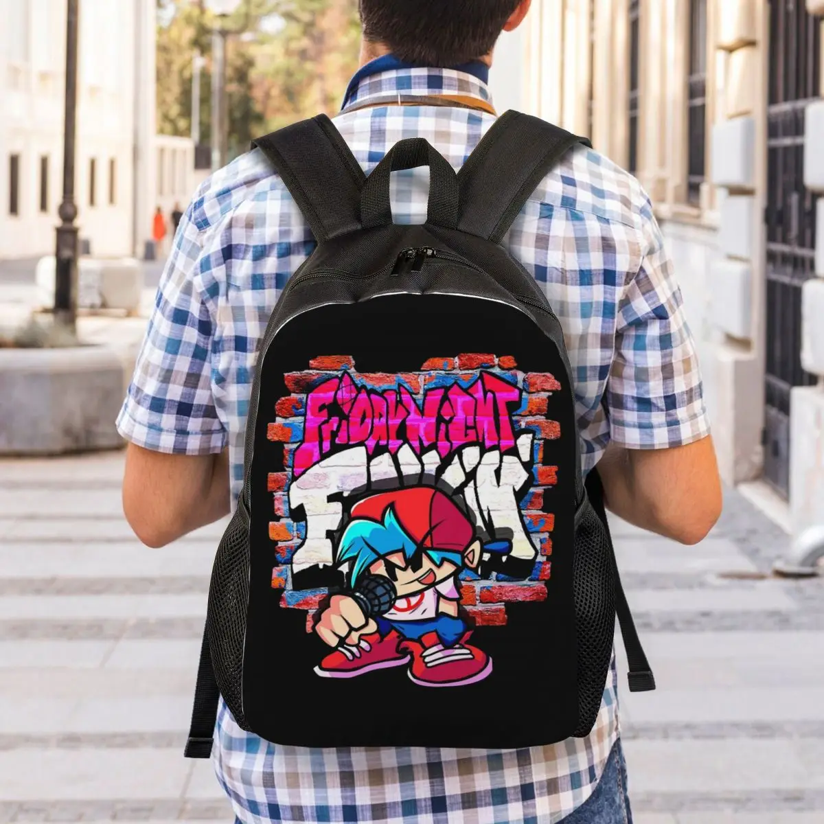 BoyFriend FNF. Brick Wall Student Backpack School Bag Hiking Travel Daypack for Boys Girls Fashion Bookbag Shoulder Bags
BoyFriend FNF. Brick Wall Student Backpack School Bag Hiking Travel Daypack for Boys Girls Fashion Bookbag Shoulder Bags