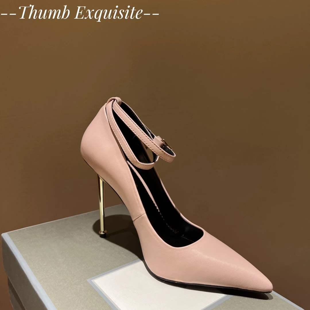 Metal Lock Sexy High Heel Toe Shallow Mouth Thin High Heel Women's Metal High Heel Genuine Leather Minimalist Party Shoes
Metal Lock Sexy High Heel Toe Shallow Mouth Thin High Heel Women's Metal High Heel Genuine Leather Minimalist Party Shoes