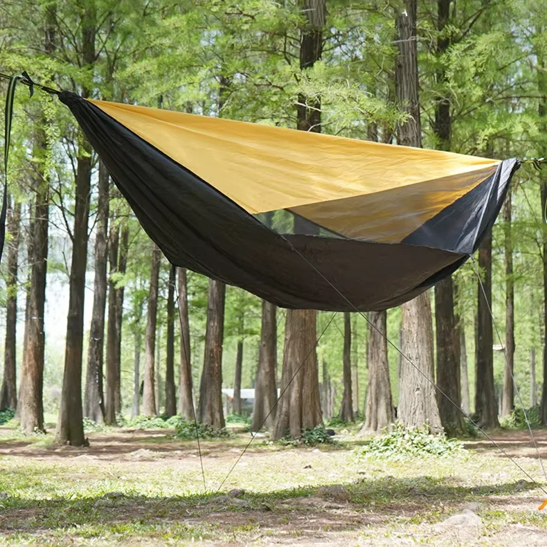 Dual Anti-Rollover Anti-Mosquito Quick-Open Canopy Set Outdoor Sunshade for Double Hammock Foldable Nylon Camping Hammocks
Dual Anti-Rollover Anti-Mosquito Quick-Open Canopy Set Outdoor Sunshade for Double Hammock Foldable Nylon Camping Hammocks