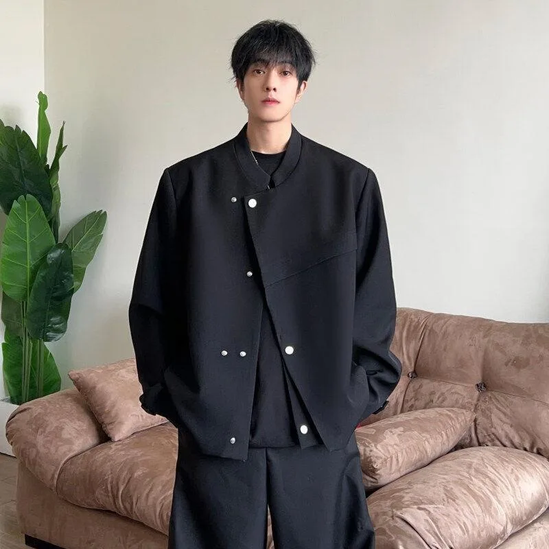 Detachable Lapel Short Style Stand Collar Jacket Men's Fashion Suit Cross-Border L 74555 Spring Autumn Winter Suitable
Detachable Lapel Short Style Stand Collar Jacket Men's Fashion Suit Cross-Border L 74555 Spring Autumn Winter Suitable