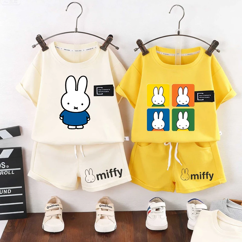 Miffys Rabbit Kids Short Sleeve Tee Casual Pants boy girl Cotton T-shirt Cute Shorts Set Funny Meme Summer Clothes gift 2026
Miffys Rabbit Kids Short Sleeve Tee Casual Pants boy girl Cotton T-shirt Cute Shorts Set Funny Meme Summer Clothes gift 2026