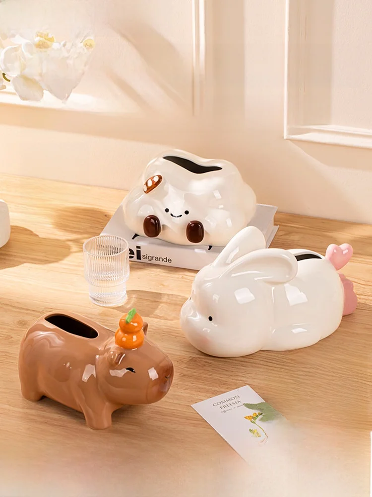 Cute Rabbit Cerc Tissue Box Home Decor Living Room High Aesthetic Value Dstring Paper Box Creative Napkin Holder
Cute Rabbit Cerc Tissue Box Home Decor Living Room High Aesthetic Value Dstring Paper Box Creative Napkin Holder