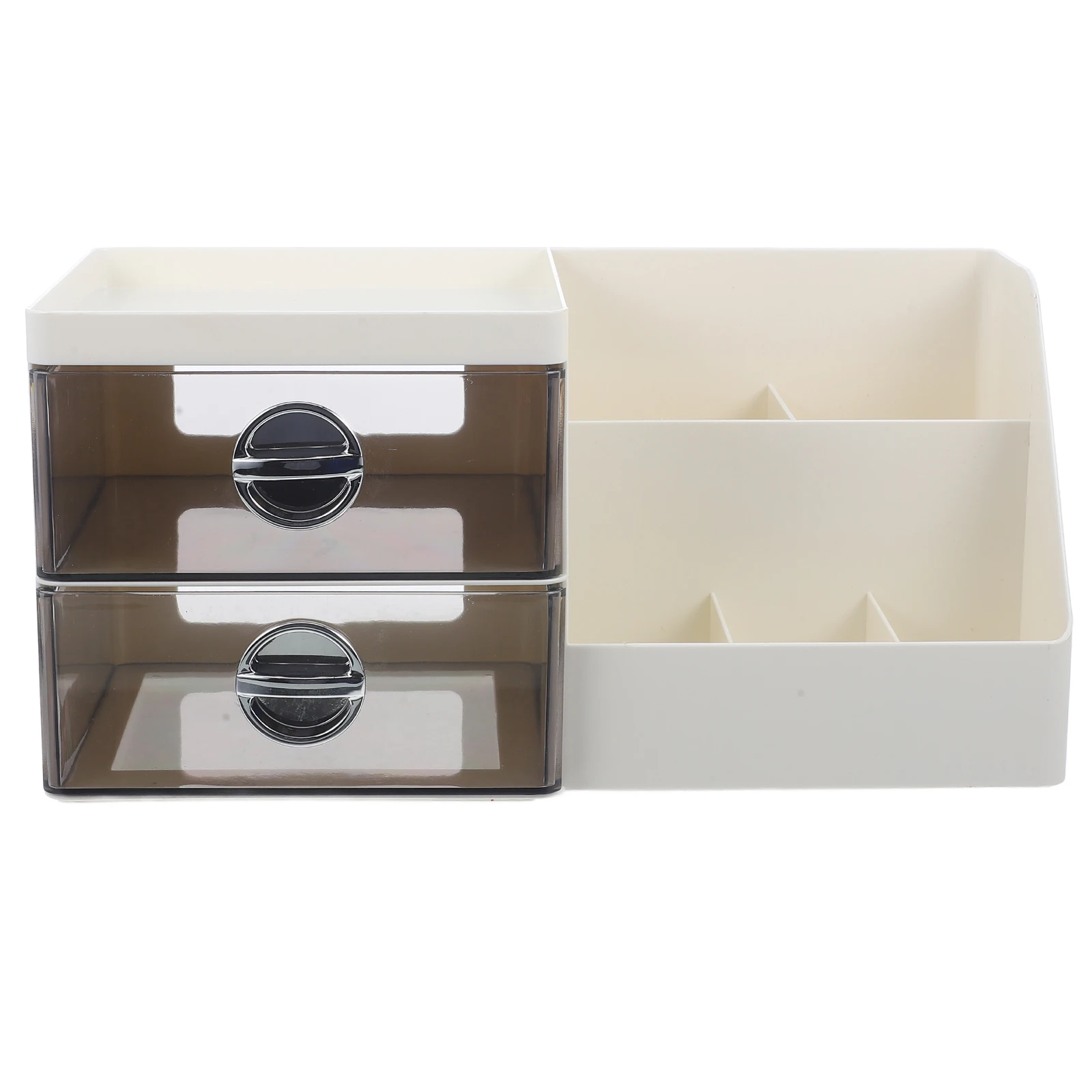 Storage Box Drawer Organizer Gray White Makeup Desk Table 3 Layers Efficient Solution Storage Container
Storage Box Drawer Organizer Gray White Makeup Desk Table 3 Layers Efficient Solution Storage Container