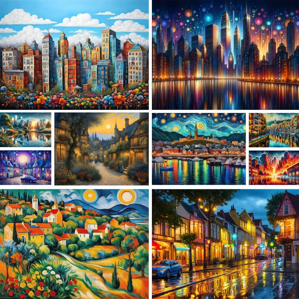 614080 Landscape City Paint By Number For Adults Personalized DIY Craft Kits For Adults Room Decoration Mother's Gift 
614080 Landscape City Paint By Number For Adults Personalized DIY Craft Kits For Adults Room Decoration Mother's Gift
