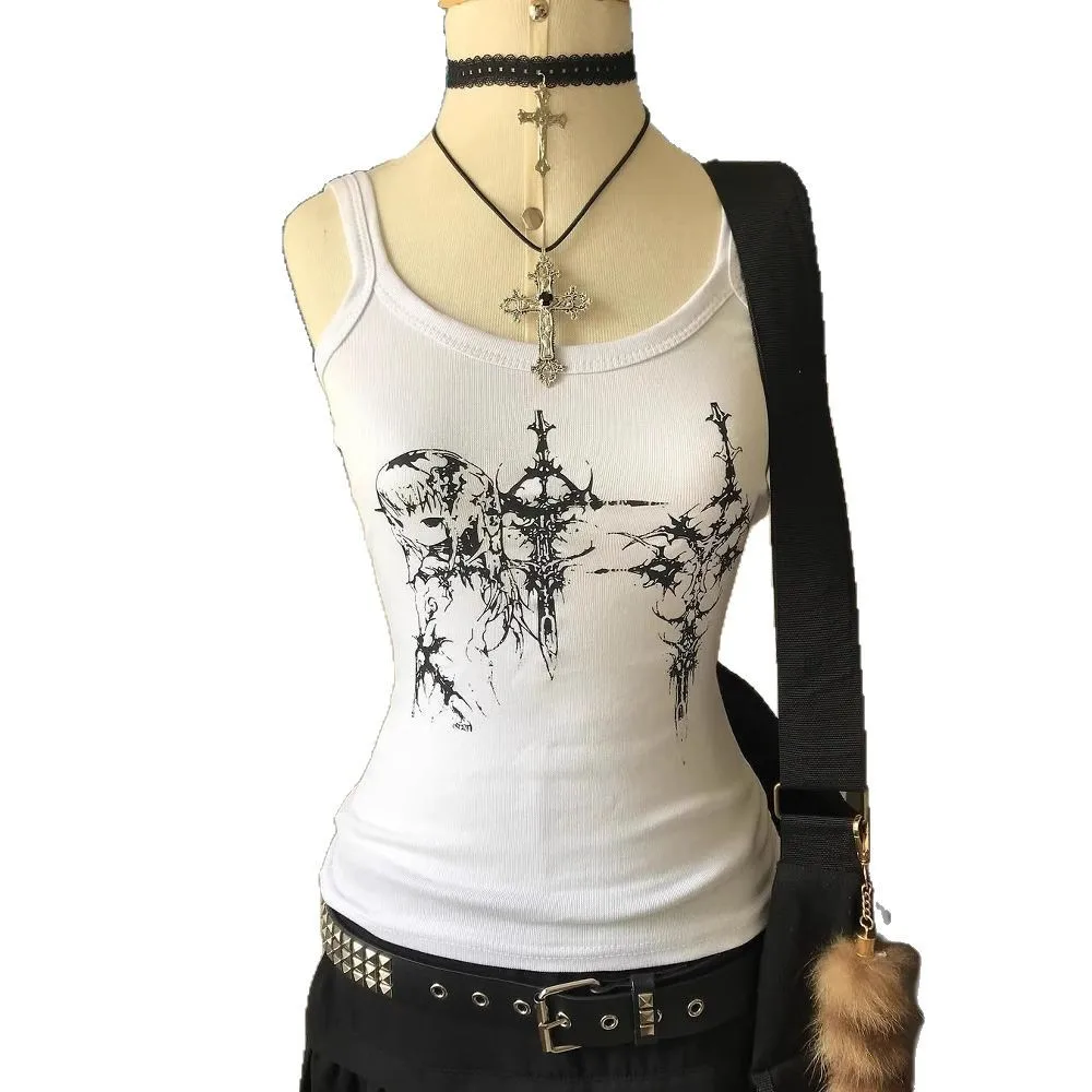 Y2k летний женский жилет-бретелька винтажный 90-х годов с мультяшным узором и принтом сексуальная горячая девушка летняя повседневная уличная одежда модный наряд топы
Y2k летний женский жилет-бретелька винтажный 90-х годов с мультяшным узором и принтом сексуальная горячая девушка летняя повседневная уличная одежда модный наряд топы