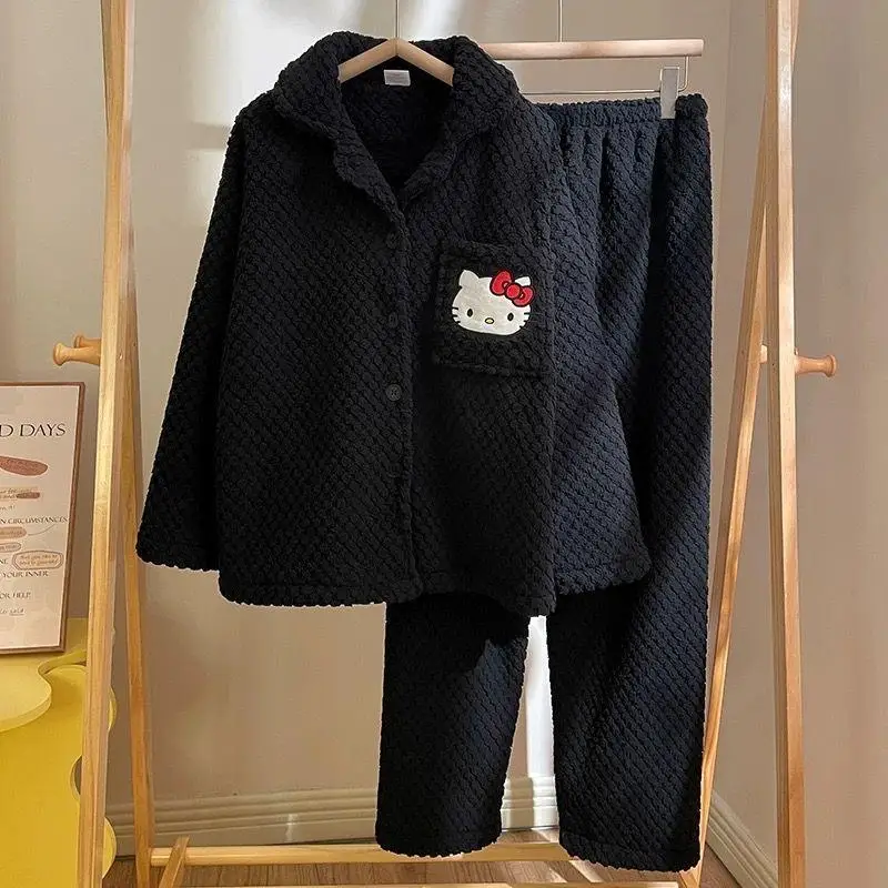 Sanrio Hello Kitty пижамные комплекты для девочек, зимние утепленные пальто с длинными рукавами, брюки, кавайная повседневная домашняя одежда, новинка, хит продаж
Sanrio Hello Kitty пижамные комплекты для девочек, зимние утепленные пальто с длинными рукавами, брюки, кавайная повседневная домашняя одежда, новинка, хит продаж