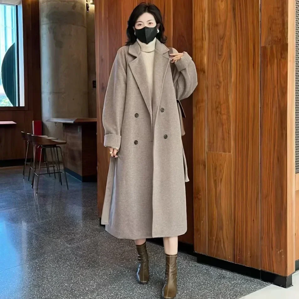 Woolen coat women's medium and long 2024 spring clothing new Korean version loose high sense popular thick woolen coat tide
Woolen coat women's medium and long 2024 spring clothing new Korean version loose high sense popular thick woolen coat tide