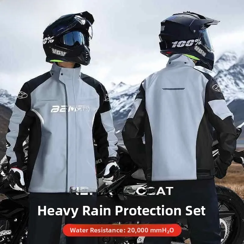 Adult Motorcycle Rain Suit Two-Piece Full Body Waterproof Riding Gear Breathable Oxford Cloth Material for Men Home Use
Adult Motorcycle Rain Suit Two-Piece Full Body Waterproof Riding Gear Breathable Oxford Cloth Material for Men Home Use