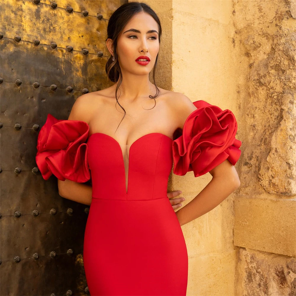 Customized Sexy V-Neck Strapless Evening Dress Graceful Satin Detachable Sleeve Party Dress Classic Mermaid Celebrity Gowns
Customized Sexy V-Neck Strapless Evening Dress Graceful Satin Detachable Sleeve Party Dress Classic Mermaid Celebrity Gowns