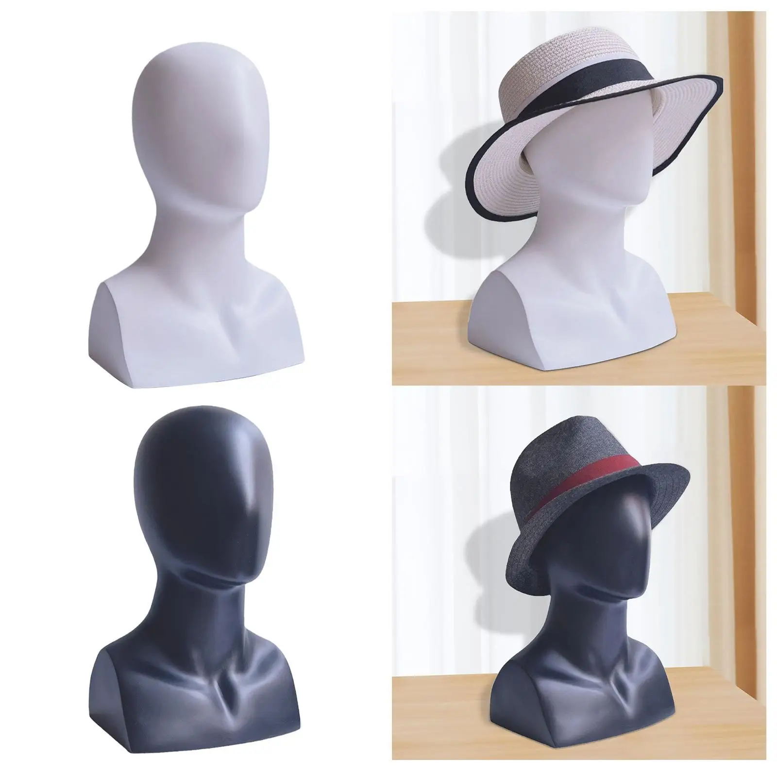 Mannequin Head Model Rack Wig Display Holder for Headwear Glasses Caps 
Mannequin Head Model Rack Wig Display Holder for Headwear Glasses Caps