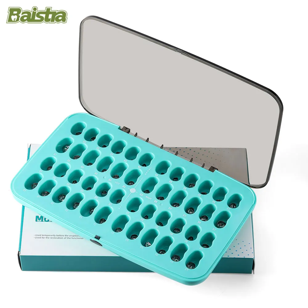 48 Pcs/Box Dental Primary Molar Crown Teeth Preformed Stainless Steel Temporary Crowns Kit Kids Pediatric Dentistry Supply
48 Pcs/Box Dental Primary Molar Crown Teeth Preformed Stainless Steel Temporary Crowns Kit Kids Pediatric Dentistry Supply