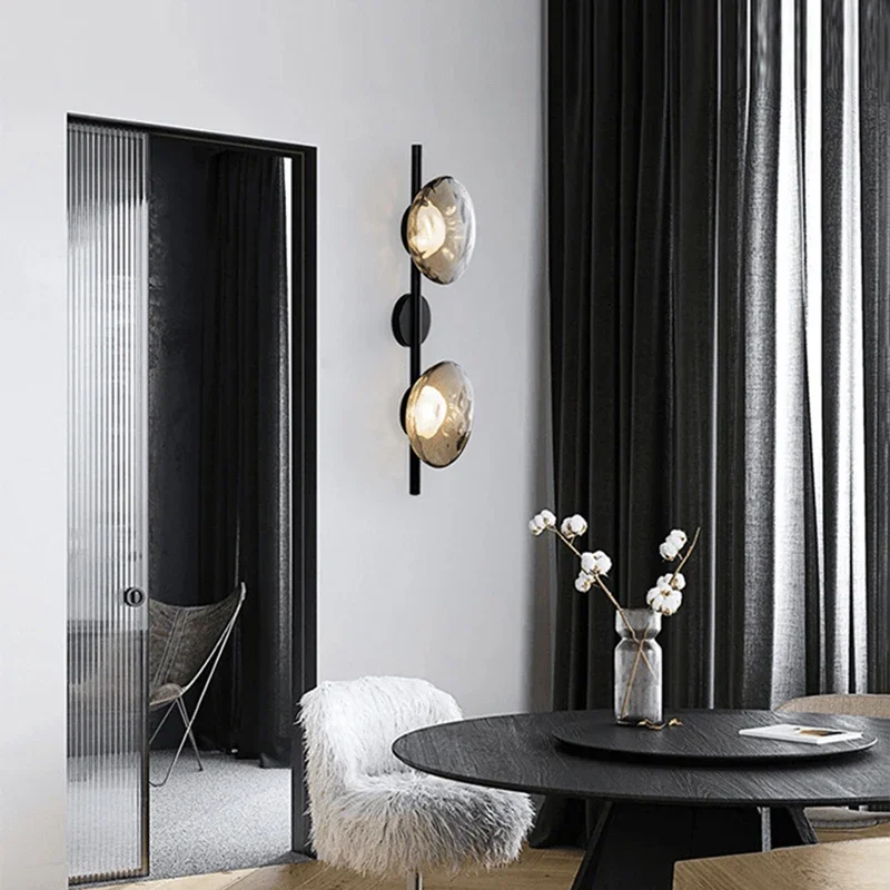 Modern Minimalist Art Double Head Glass Wall Lamp Restaurant Hotel Living Room Corridor Bedroom Decorative Bedside Lamps
Modern Minimalist Art Double Head Glass Wall Lamp Restaurant Hotel Living Room Corridor Bedroom Decorative Bedside Lamps
