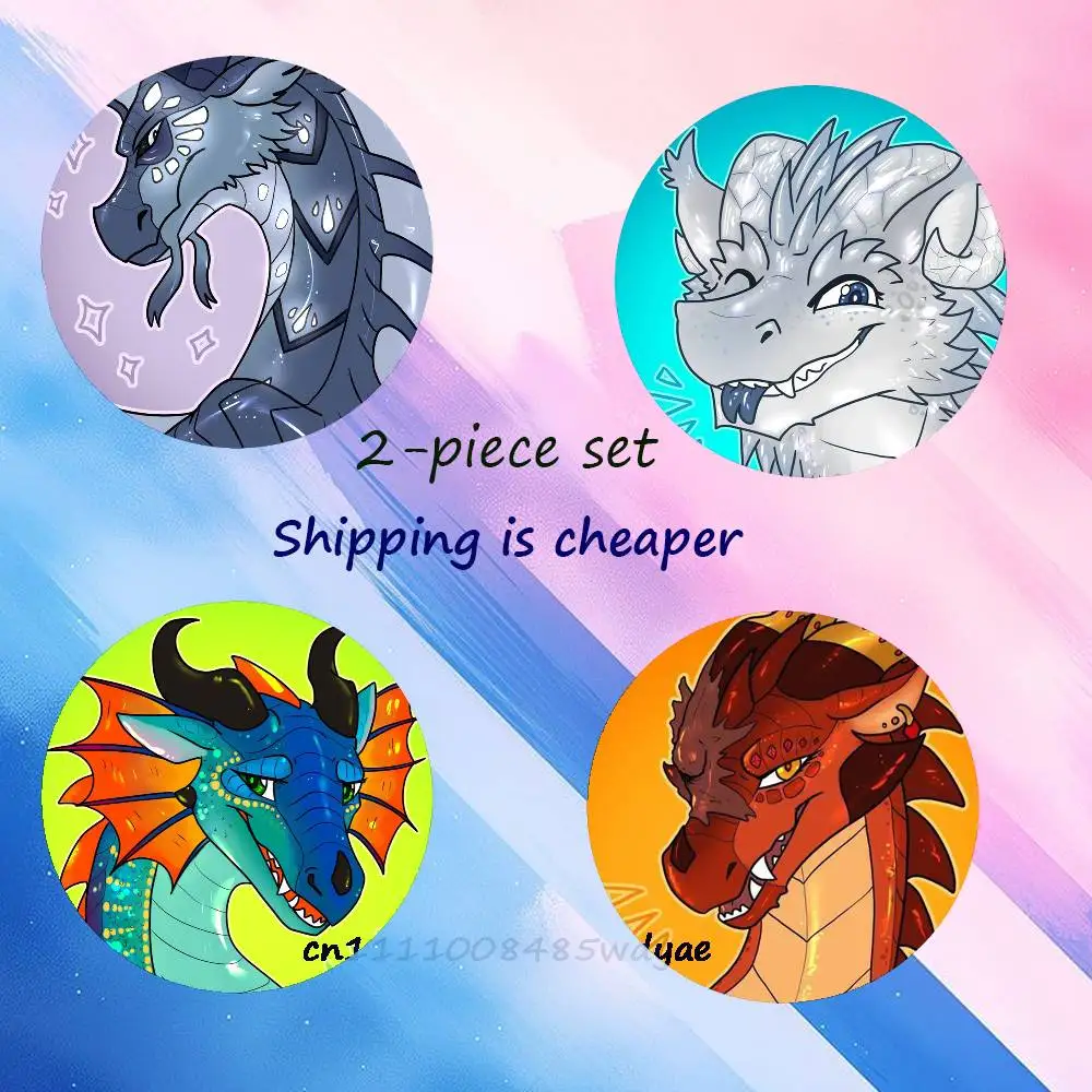 W-Wings of F-Fire Dragon 2-piece set Pins Backpack Clothes Jewelry Accessories Cartoon Round Brooch Button Badge Fans Gifts
W-Wings of F-Fire Dragon 2-piece set Pins Backpack Clothes Jewelry Accessories Cartoon Round Brooch Button Badge Fans Gifts