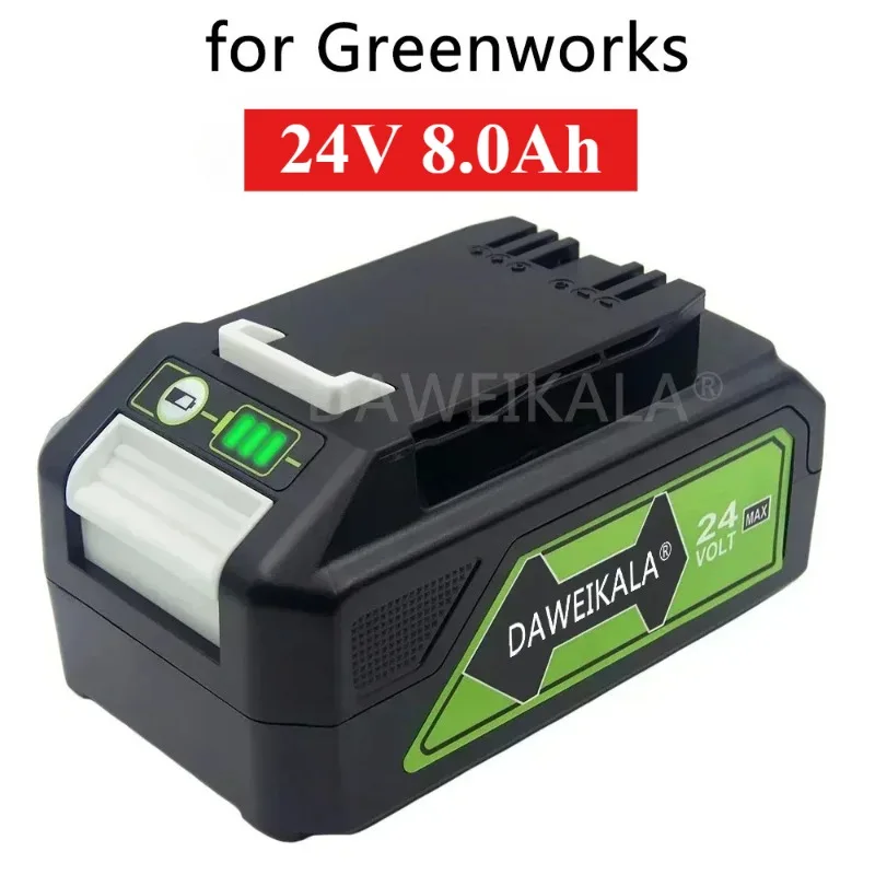 Новый сменный литий-ионный аккумулятор 24 В, 8,0 Ач G24B2 для Greenworks ВСЕ устройства инструментов 24 В 29842 29852 BAG708 29322 21342
Новый сменный литий-ионный аккумулятор 24 В, 8,0 Ач G24B2 для Greenworks ВСЕ устройства инструментов 24 В 29842 29852 BAG708 29322 21342