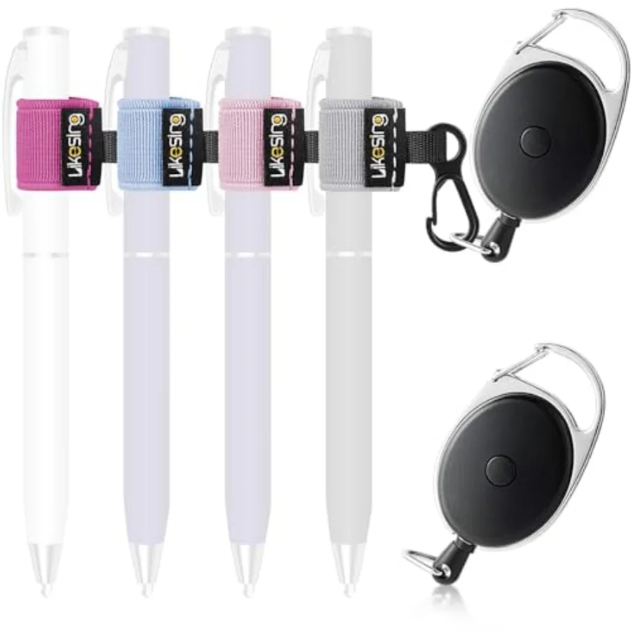Retractable Pen Holder, 27.5" Reel Elastic Pencil Holder with Belt Clip for Nurses, Teachers, Waitres, Carpenter
Retractable Pen Holder, 27.5" Reel Elastic Pencil Holder with Belt Clip for Nurses, Teachers, Waitres, Carpenter
