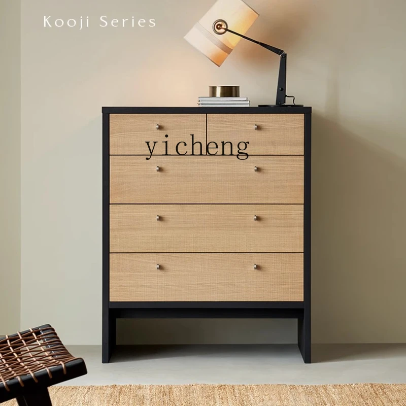 XL chest of drawers solid wood black log wabi wind bedroom bedside storage side cabinet
XL chest of drawers solid wood black log wabi wind bedroom bedside storage side cabinet