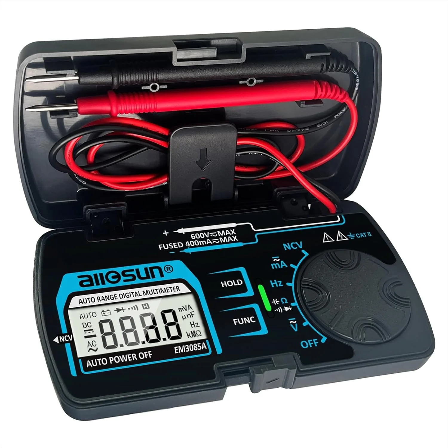 Pocket Digital Multimeter DC AC Voltage Current Tester with NCV, Ohm, Capacitance, Frequency, Diode & Continuity Test, Auto
Pocket Digital Multimeter DC AC Voltage Current Tester with NCV, Ohm, Capacitance, Frequency, Diode & Continuity Test, Auto