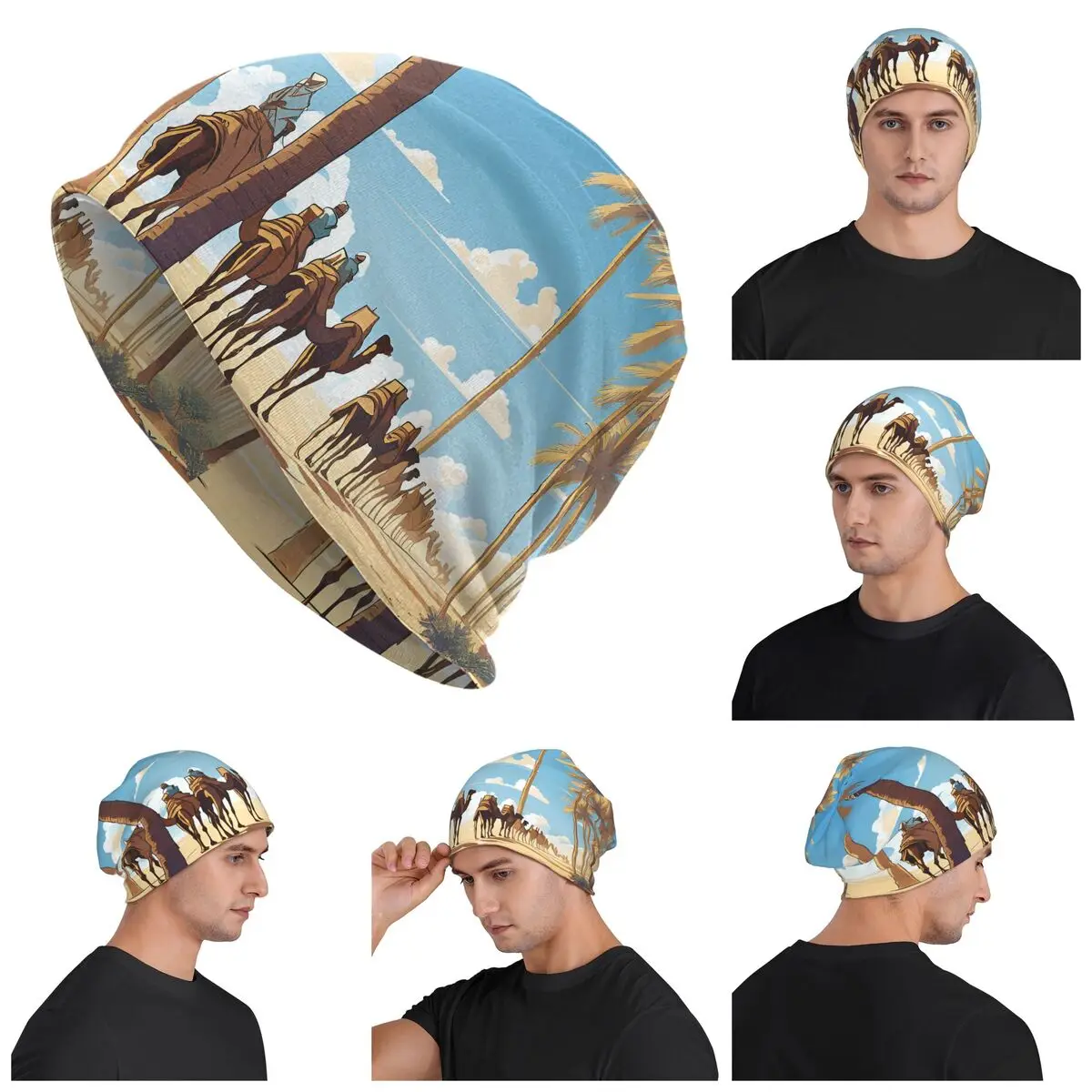 Caravan Under The Blue Sky Warm Knitted Cap Fashion Bonnet Hat Autumn Winter Outdoor Beanies Hats for Unisex Adult 
Caravan Under The Blue Sky Warm Knitted Cap Fashion Bonnet Hat Autumn Winter Outdoor Beanies Hats for Unisex Adult