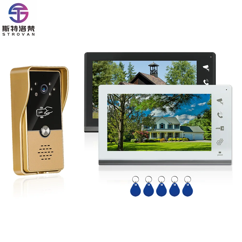 7-дюймовая проводная видеодомофонная система RFID разблокировка дверной звонок дверной телефон ночного видения входная дверь для дома вилла квартиры
7-дюймовая проводная видеодомофонная система RFID разблокировка дверной звонок дверной телефон ночного видения входная дверь для дома вилла квартиры