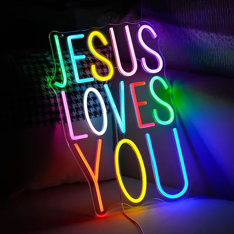 Jesus Loves You Neon Sign for Wall Decor Led Sign Christian Light Up Sign for Home Classroom Christ Living Room Bedroom Gift
Jesus Loves You Neon Sign for Wall Decor Led Sign Christian Light Up Sign for Home Classroom Christ Living Room Bedroom Gift