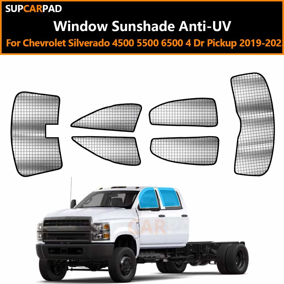 For Chevrolet Silverado 4500 5500 6500 4 Dr Pickup 2019-2023 Custom Car Window Sunshade Anti-UV Car Sun Window Visors Sunshade C
For Chevrolet Silverado 4500 5500 6500 4 Dr Pickup 2019-2023 Custom Car Window Sunshade Anti-UV Car Sun Window Visors Sunshade C