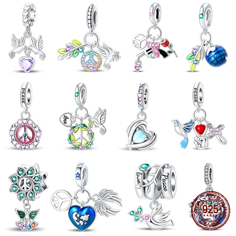 100% 925 Sterling Silver Wish For Peace Book Beads World Peace Charms Fit Original 925 Bracelet DIY Jewelry Making Women Gift
100% 925 Sterling Silver Wish For Peace Book Beads World Peace Charms Fit Original 925 Bracelet DIY Jewelry Making Women Gift