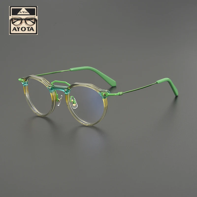 Vintage Hand-made Glasses Frame Women Designer Brand Personality Small Frame Round Myopic Reading Prescription Glasses for Men
Vintage Hand-made Glasses Frame Women Designer Brand Personality Small Frame Round Myopic Reading Prescription Glasses for Men