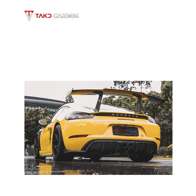 TAKD Carbon 100% Dry Carbon Fiber Material Upper Rear Spoiler Wing for Cars for Porsches 718 Boxster Cayman
TAKD Carbon 100% Dry Carbon Fiber Material Upper Rear Spoiler Wing for Cars for Porsches 718 Boxster Cayman