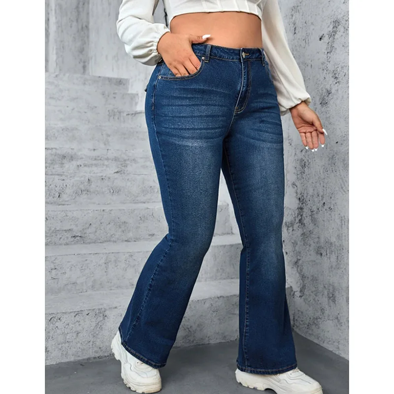 High Street Girls Plus Size High Waist Jeans Women Chic Heart Embroidery Denim Pants Lady Casual Solid Flared Trousers
High Street Girls Plus Size High Waist Jeans Women Chic Heart Embroidery Denim Pants Lady Casual Solid Flared Trousers