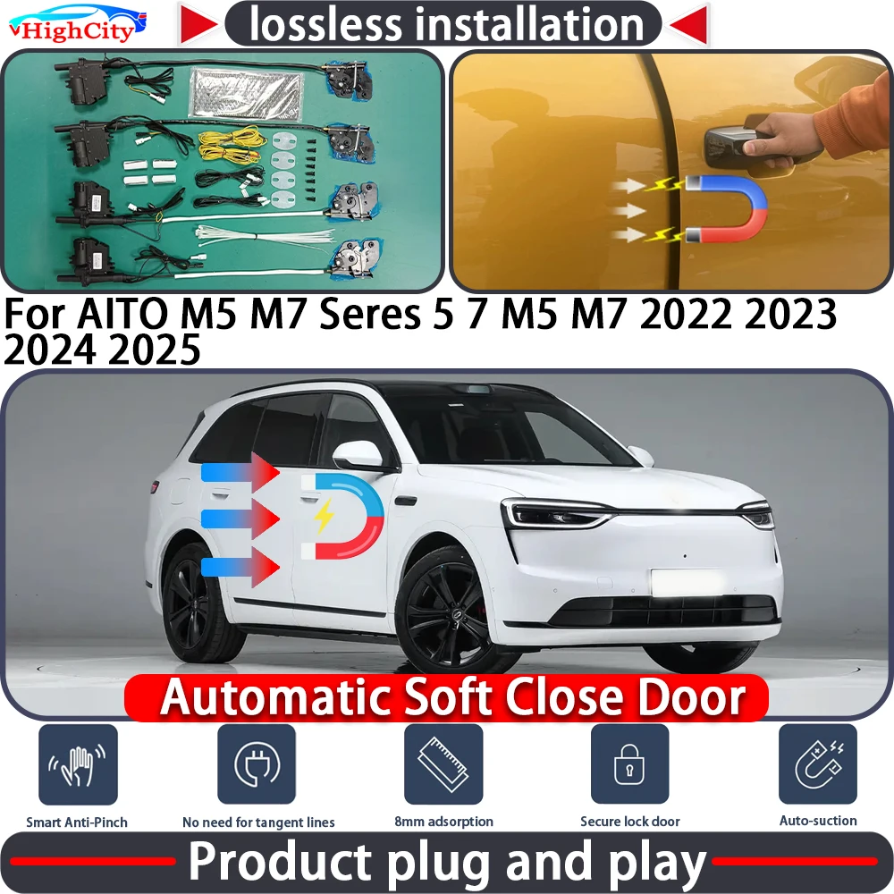 Electric Closing Door Lock Actuator for AITO M5 M7 Seres 5 7 M5 M7 2022 2023 2024 2025 Soft Close Power Latch System Auto Pull
Electric Closing Door Lock Actuator for AITO M5 M7 Seres 5 7 M5 M7 2022 2023 2024 2025 Soft Close Power Latch System Auto Pull