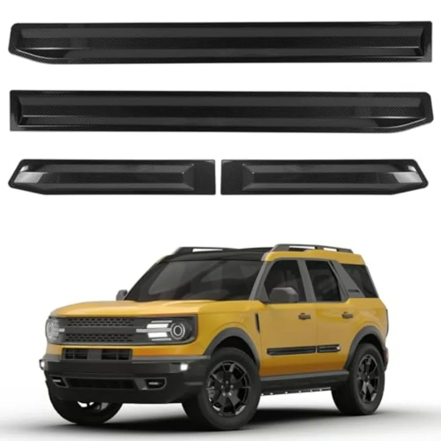Side Door Guards Protector Compatible with Ford Bronco 4 Door 2021-2025 Not for Bronco Sport ABS Carbon Fiber Body Molding Guar
Side Door Guards Protector Compatible with Ford Bronco 4 Door 2021-2025 Not for Bronco Sport ABS Carbon Fiber Body Molding Guar