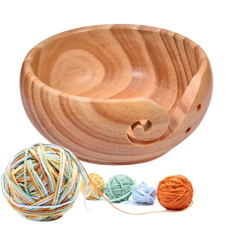 Wooden Yarn Bowl Crochet Organizer Storage Holder Knitting Bowl With Holes DIY Knitting Wool Bowl Yarn Ball Holder For Crochet
Wooden Yarn Bowl Crochet Organizer Storage Holder Knitting Bowl With Holes DIY Knitting Wool Bowl Yarn Ball Holder For Crochet