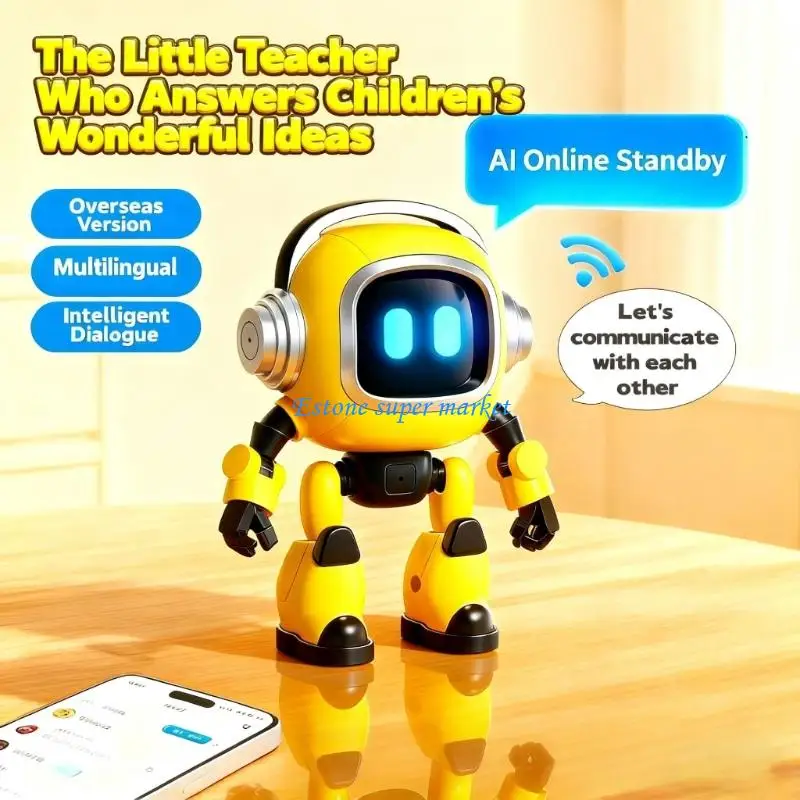090B AI Robot Educational Toy with Auto Voice Control Easy Operations Children Learning Robot Toy for Language Skill
090B AI Robot Educational Toy with Auto Voice Control Easy Operations Children Learning Robot Toy for Language Skill