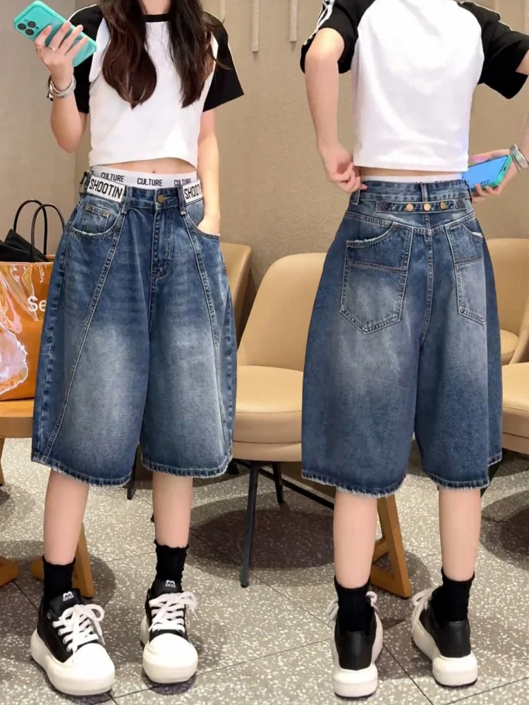 High Waist Five Inch Jeans Shorts Women's Summer Thin New Style American Denim High Waist Slimming plus Size Breathable Casual
High Waist Five Inch Jeans Shorts Women's Summer Thin New Style American Denim High Waist Slimming plus Size Breathable Casual
