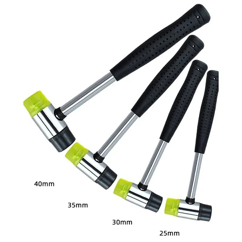 25/30/35/40mm Mini Hammer Non Slip Double Face Soft Tap Rubber Hammer for Jewelry/Craft/DIY Household Hand Tool Repair Tools
25/30/35/40mm Mini Hammer Non Slip Double Face Soft Tap Rubber Hammer for Jewelry/Craft/DIY Household Hand Tool Repair Tools