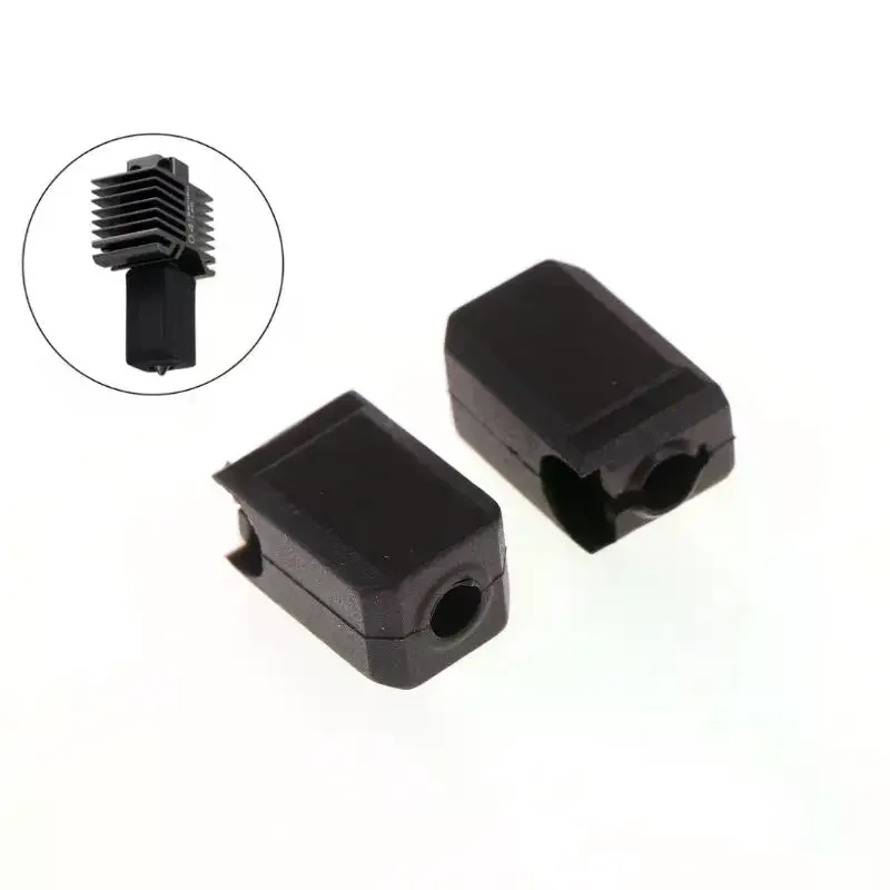 2Pcs Silicone Sock For Bambu Lab X1C/P1P 3D Printer Extruder Hotend Protective Cover, Heater Block Heat Insulation Accessories