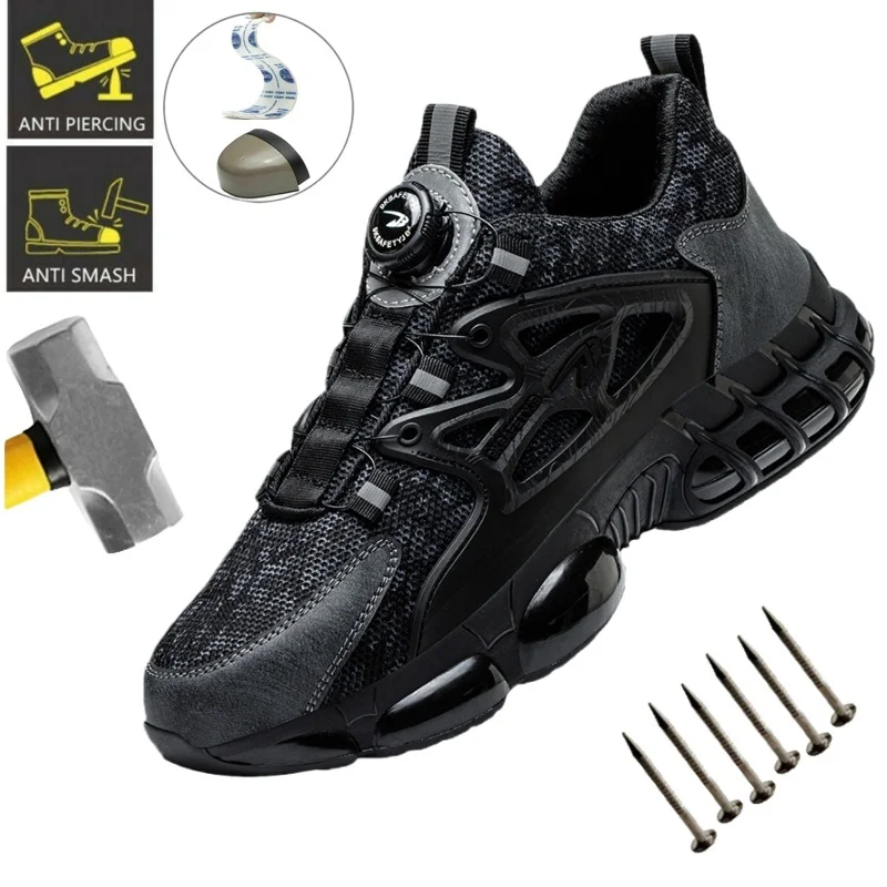 Men's Plus Size Safety Work Shoes With Steel Toe, Puncture Resistant, Smash Resistant, And Indestructible Men's Safety Shoes
Men's Plus Size Safety Work Shoes With Steel Toe, Puncture Resistant, Smash Resistant, And Indestructible Men's Safety Shoes