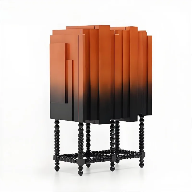 Solid wood dining side cabinet gradual change hand-painted high-end household locker irregular high cabinet design wine cabinet
Solid wood dining side cabinet gradual change hand-painted high-end household locker irregular high cabinet design wine cabinet