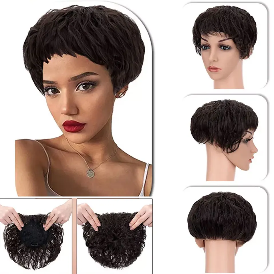 Snoilite Short Curly Synthetic Hair Topper Fluffy Corn Curly Clip in Toupee Hairpieces Seamless Topper Hair Replacement
Snoilite Short Curly Synthetic Hair Topper Fluffy Corn Curly Clip in Toupee Hairpieces Seamless Topper Hair Replacement
