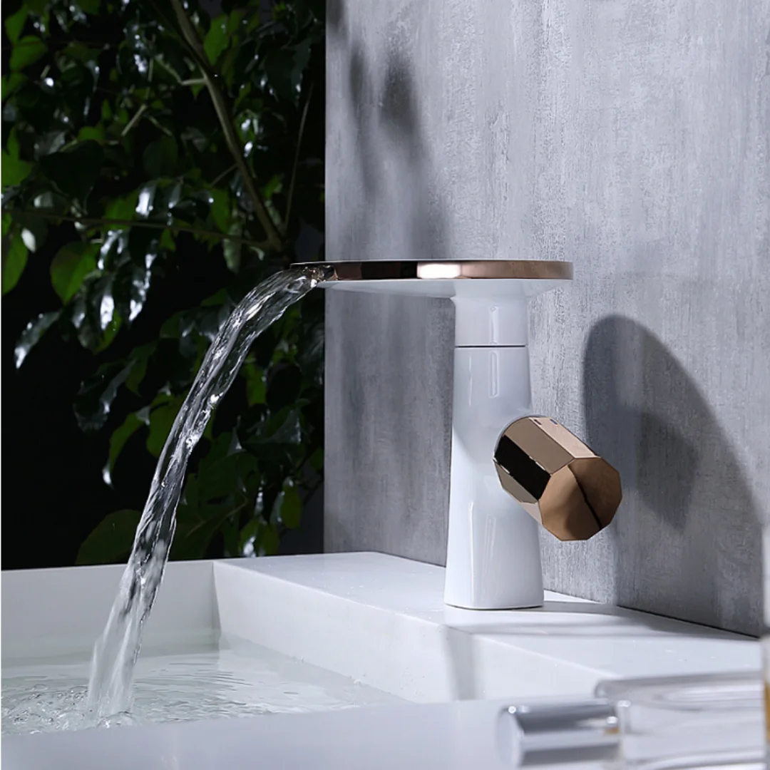 Golden Basin Faucet Creative Bathroom Faucet Copper Bathroom Waterfall Faucet Hot And Cold Water Brass Sink Mixer
Golden Basin Faucet Creative Bathroom Faucet Copper Bathroom Waterfall Faucet Hot And Cold Water Brass Sink Mixer