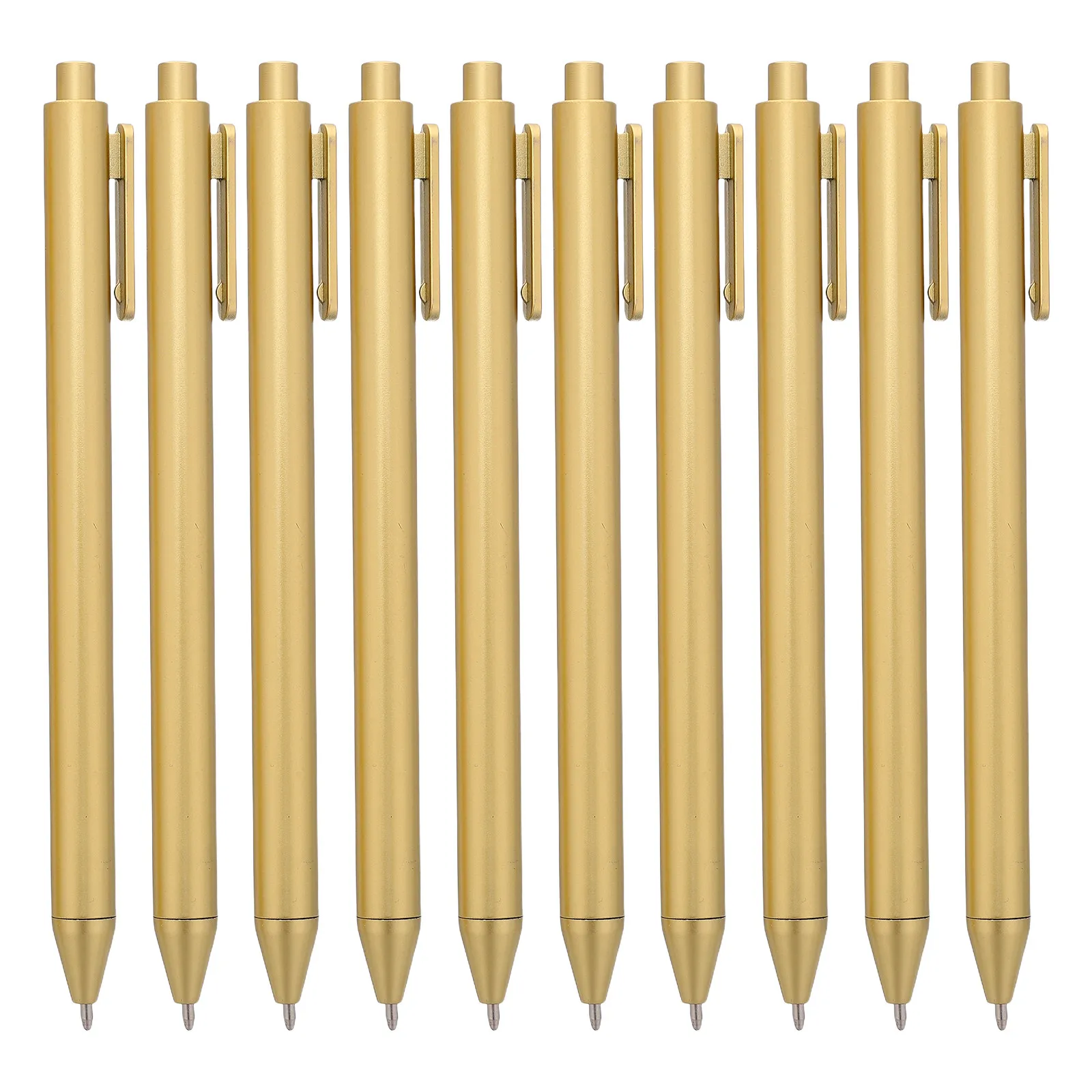 30Pcs Metallic Gold Ballpoint Pen Click Type Elegant Retractable Pens for Professionals Business Office Supplies Signing Desk
30Pcs Metallic Gold Ballpoint Pen Click Type Elegant Retractable Pens for Professionals Business Office Supplies Signing Desk