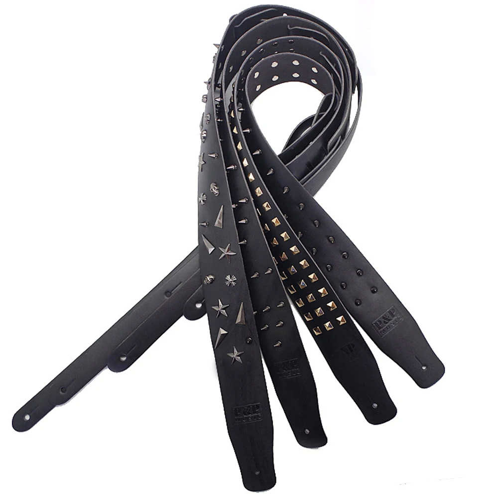 Riveted Leather Guitar Strap Black Personalized Widened Thickened Electric Guitar Bass Strap Accessories
Riveted Leather Guitar Strap Black Personalized Widened Thickened Electric Guitar Bass Strap Accessories