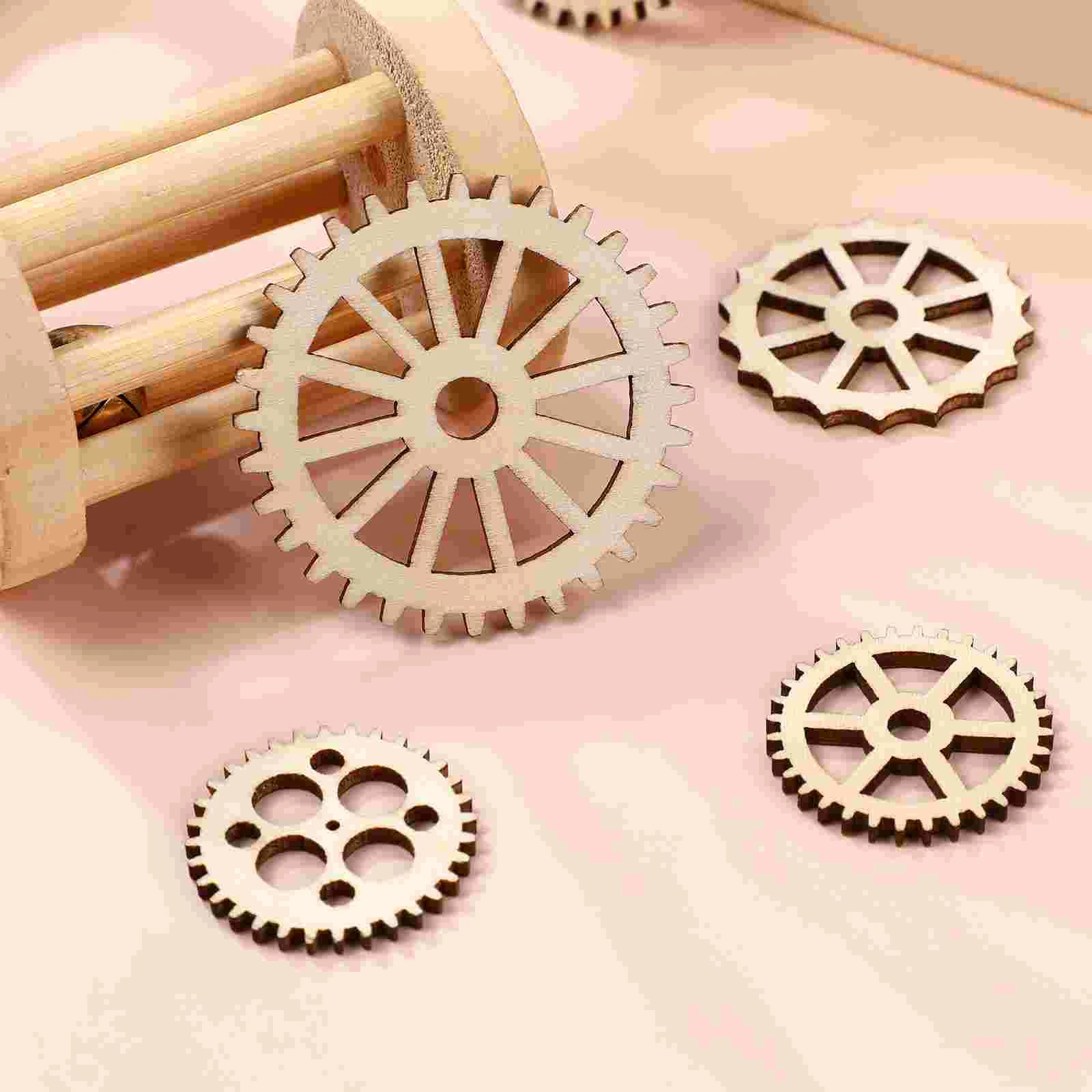 50 Pcs Pendant Stacker Gears Cutouts Wall Decoration Wooden Slices Decorations Wheels Gift
50 Pcs Pendant Stacker Gears Cutouts Wall Decoration Wooden Slices Decorations Wheels Gift