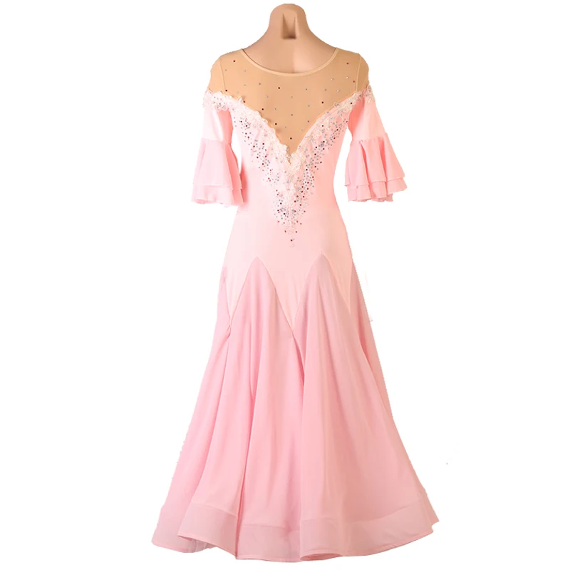 Sexy Mesh Skin Ballroom Dance Dress For Woman Short Sleeves Waltz Tango Dance Dresses Standard Rhinestones Ballroom Dress
Sexy Mesh Skin Ballroom Dance Dress For Woman Short Sleeves Waltz Tango Dance Dresses Standard Rhinestones Ballroom Dress