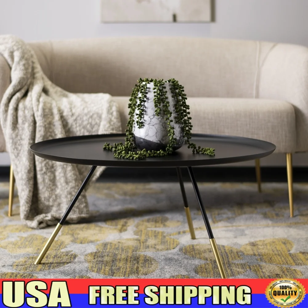 Contemporary Coffee Table Stylish Metal Gold Cap Oval Design Chic Living Room Furniture Accent
Contemporary Coffee Table Stylish Metal Gold Cap Oval Design Chic Living Room Furniture Accent