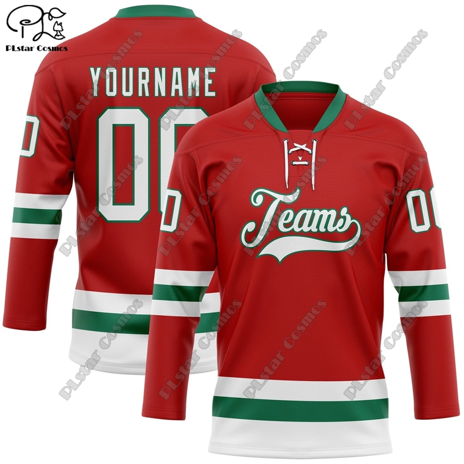 New Lace-Up Hockey Jersey Color Series V-Neck Long Sleeve Personalized 3D Printed Casual Sports Shirt Team Gift X-38
New Lace-Up Hockey Jersey Color Series V-Neck Long Sleeve Personalized 3D Printed Casual Sports Shirt Team Gift X-38